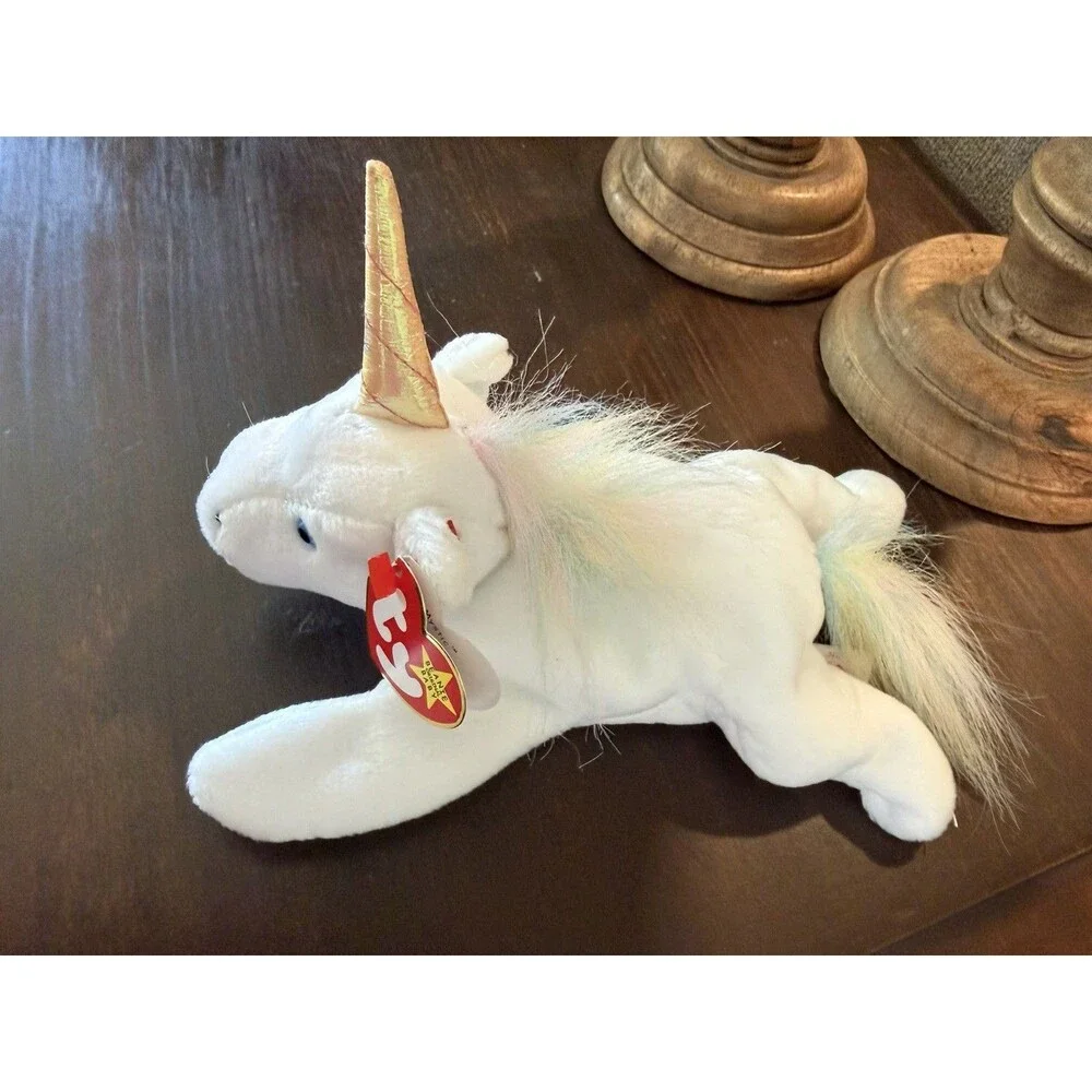 Ty Beanie Baby Mystic -  (Unicorn Irredescent Horn & Furry Mane 1994)